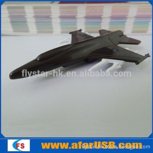Black airplane shape usb flash drive with cool and fashionable shapes